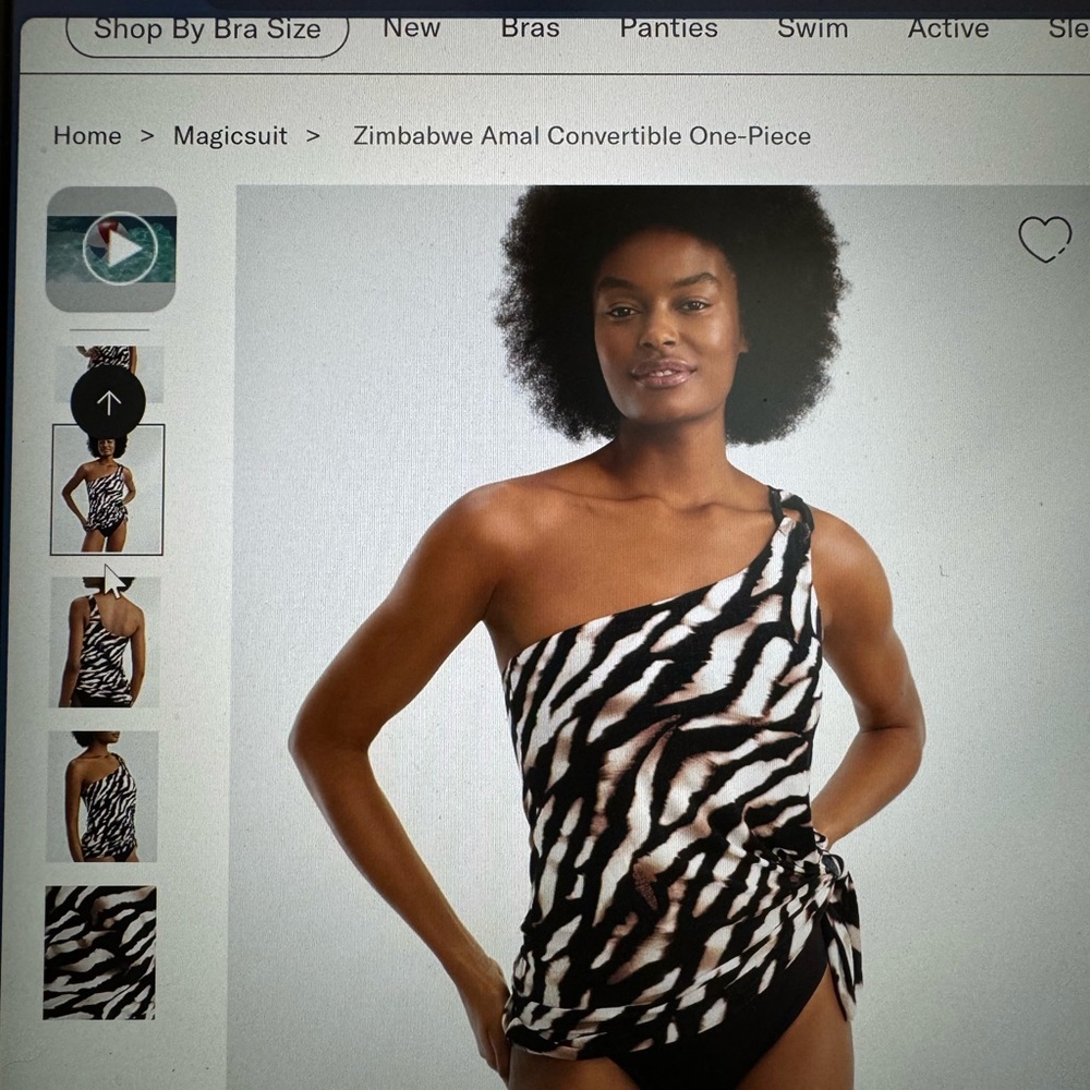 Magicsuit Zimbabwe Convertible One Piece dress style bathing suit. Size 8.